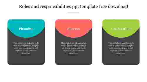 Roles and responsibilities ppt template free download